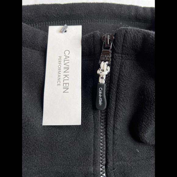 Calvin Klein Performance Black Fuzzy Jacket - Size Small - Picture 4 of 8